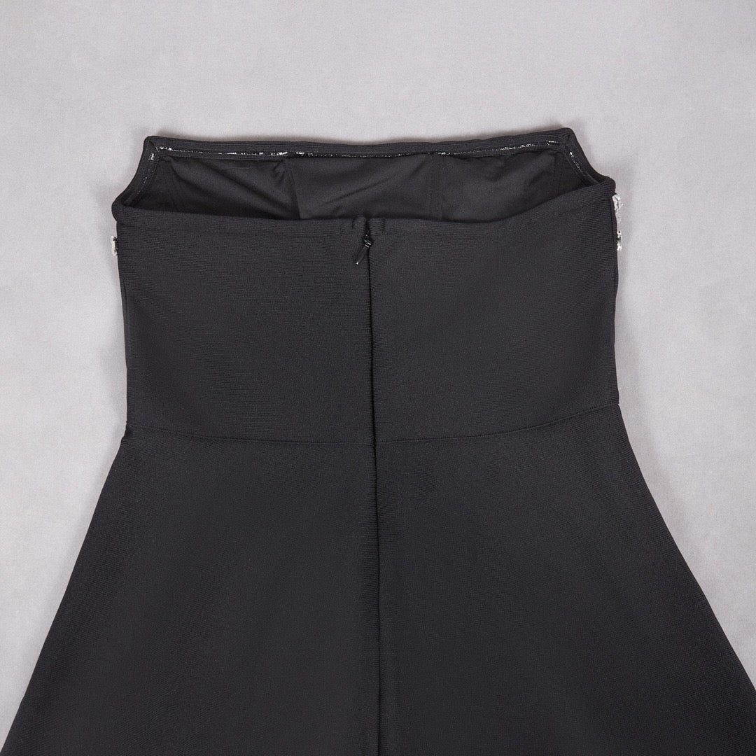 Stunning Rhinestone Strapless Mini Dress